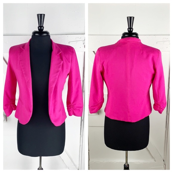 Urban Outfitters Jackets & Blazers - UO Sparkle & Fade Crop Jacket w/Shirred Sleeves